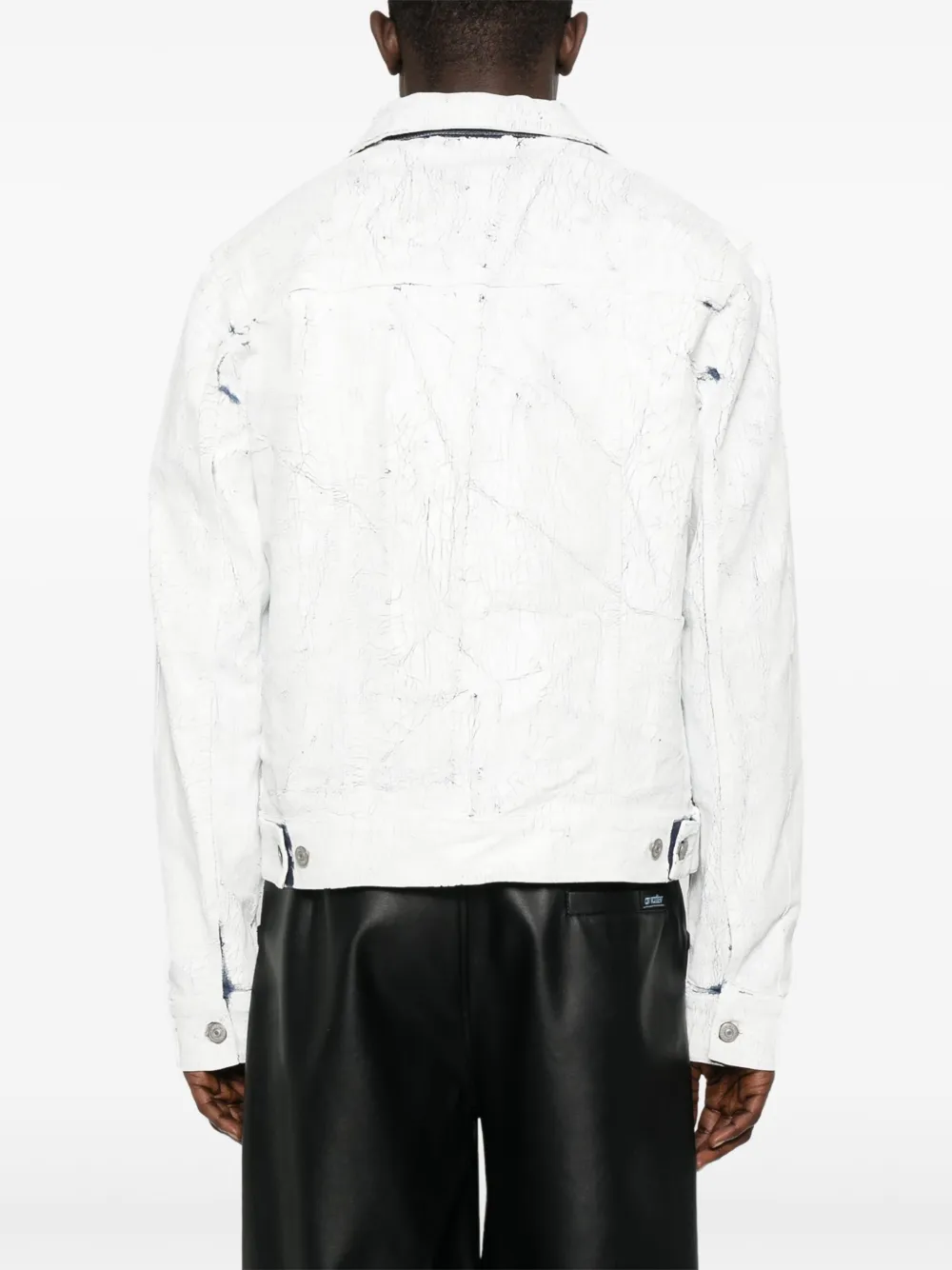 MM6 Maison Margiela Gecoat denim jack Wit