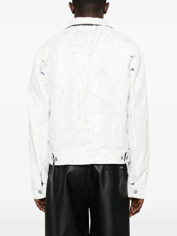 MM6 Maison Margiela デニムジャケット | ホワイト | FARFETCH JP