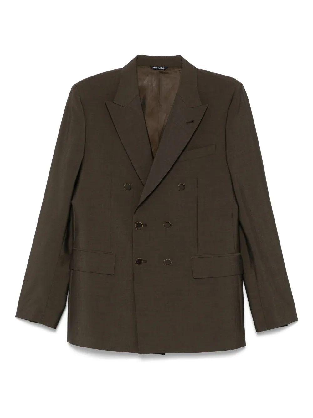 Reveres 1949 blazer con doble botonadura | marrón | Image 1