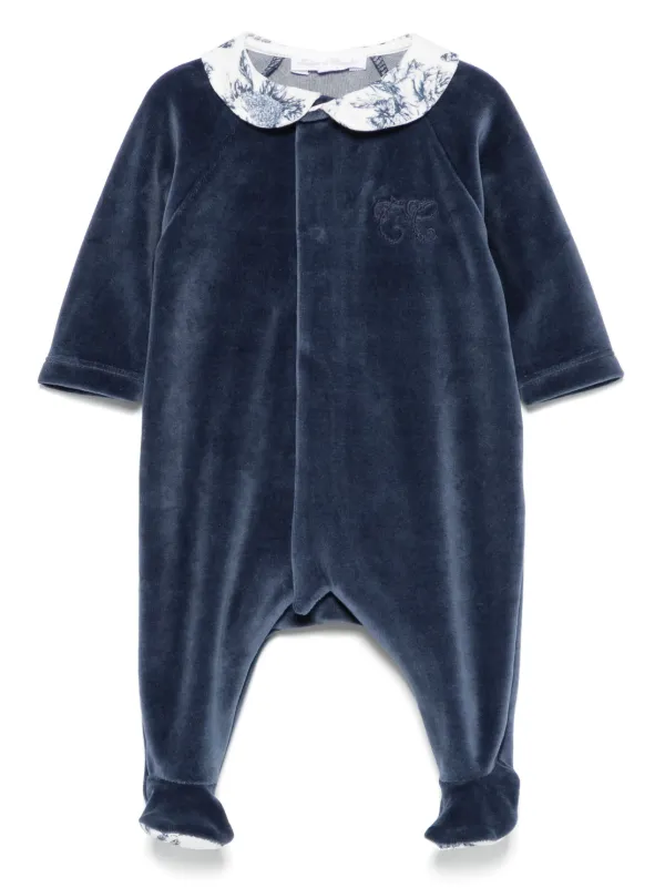 Tartine Et Chocolat Pyjama En Velours Bleu FARFETCH MA