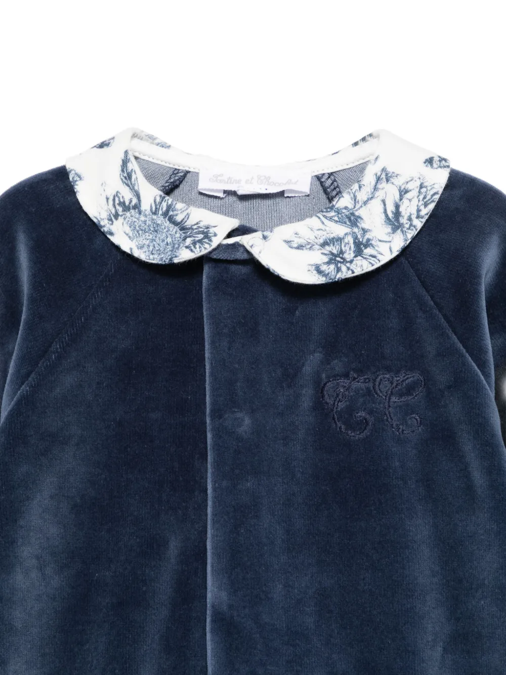Tartine Et Chocolat Fluwelen pyjama Blauw