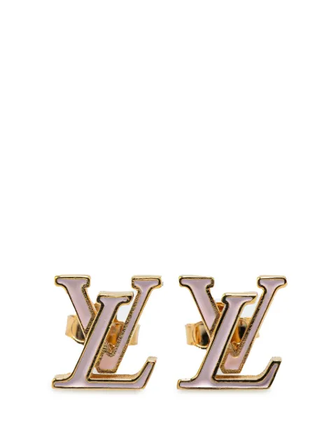Louis Vuitton Pre-Owned aretes LV Iconic Enamel Push Back Earrings 2023