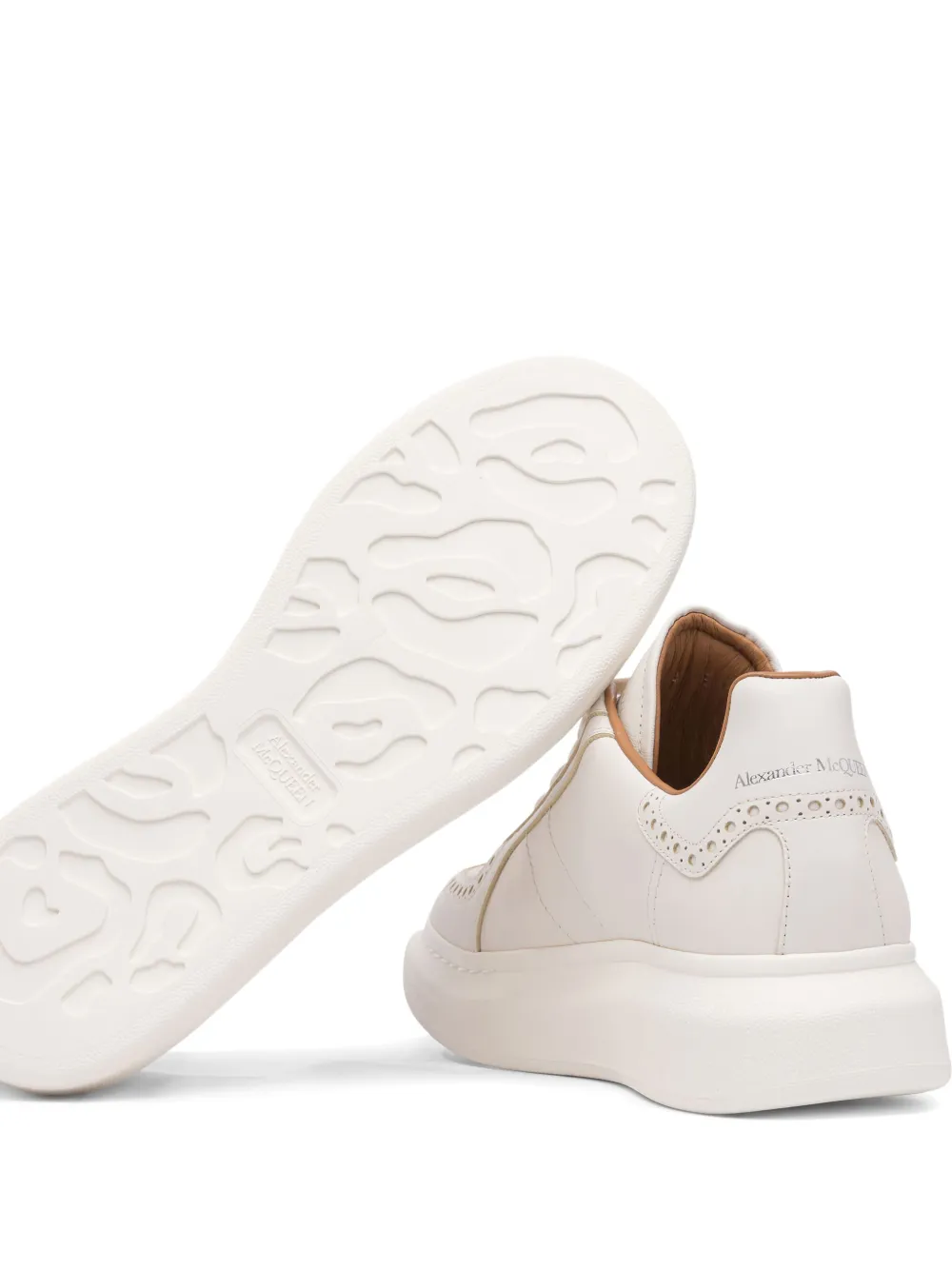Alexander McQueen Oversized perforated-detail sneakers White