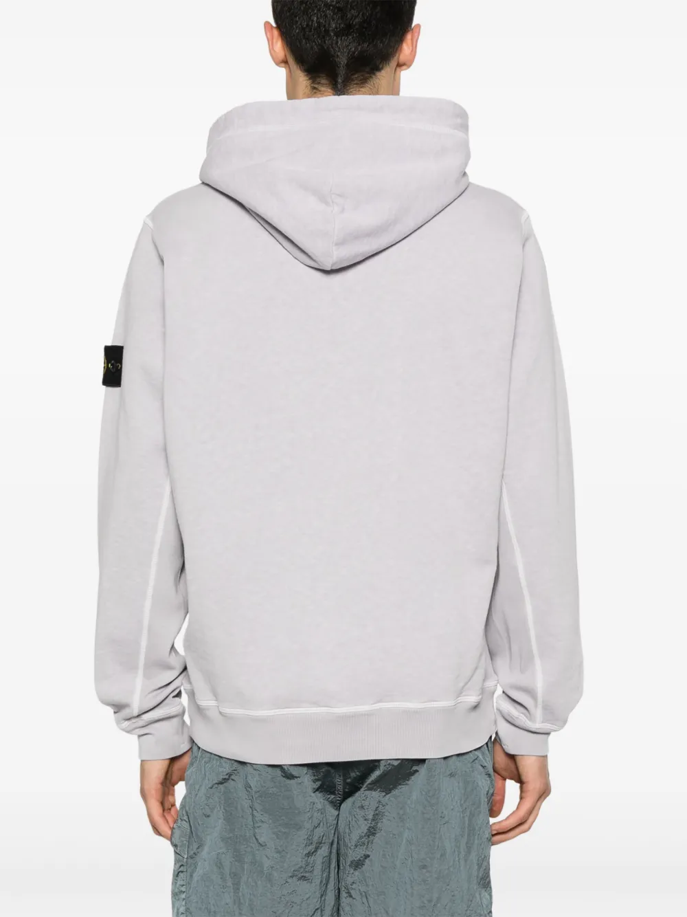 Stone Island Hoodie met Compass-logopatch Paars