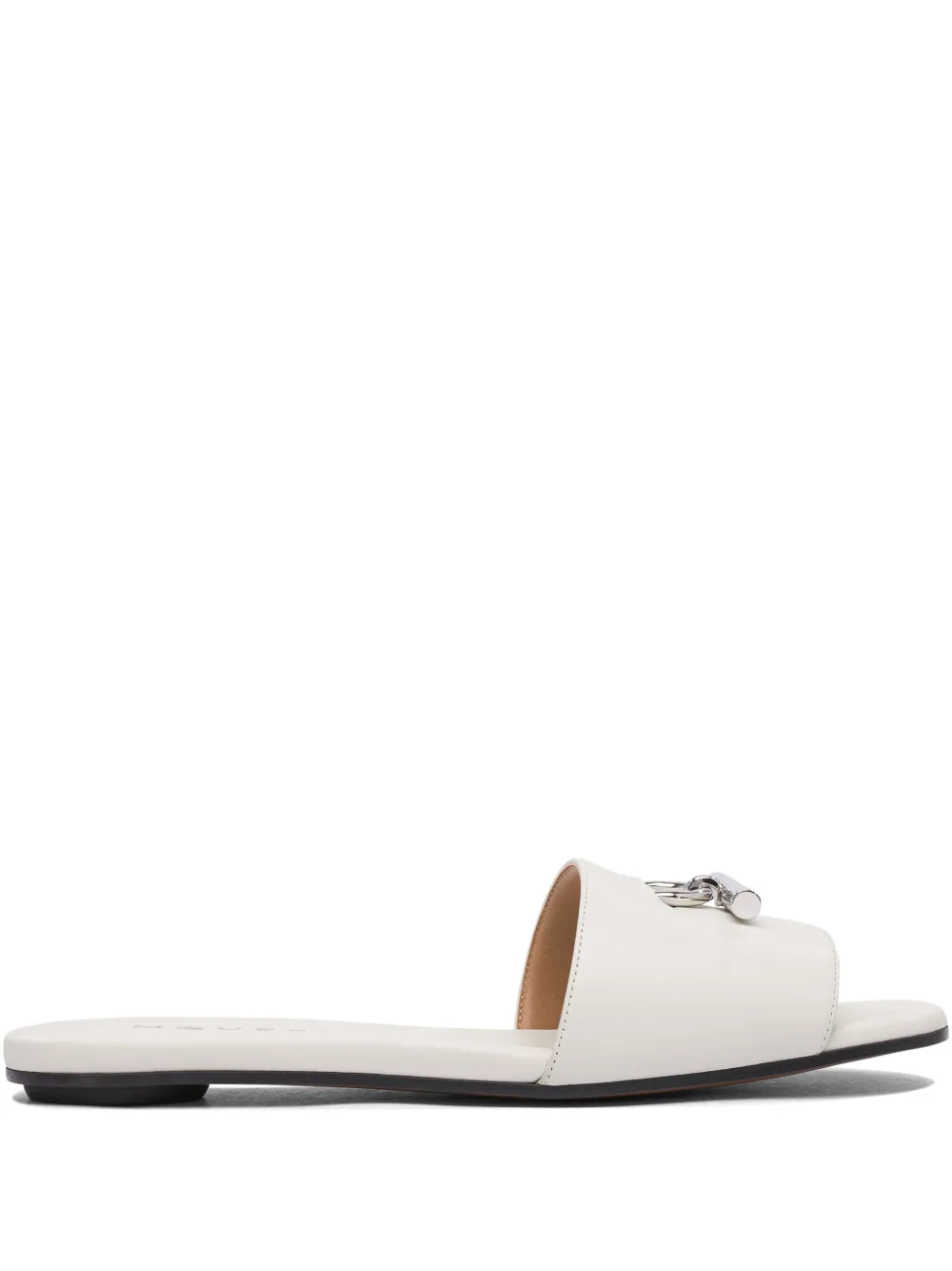 Alexander McQueen T-Bar slide sandals White