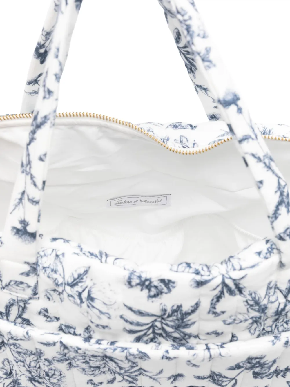 Tartine Et Chocolat Luiertas met Toile de Jouy-print Wit