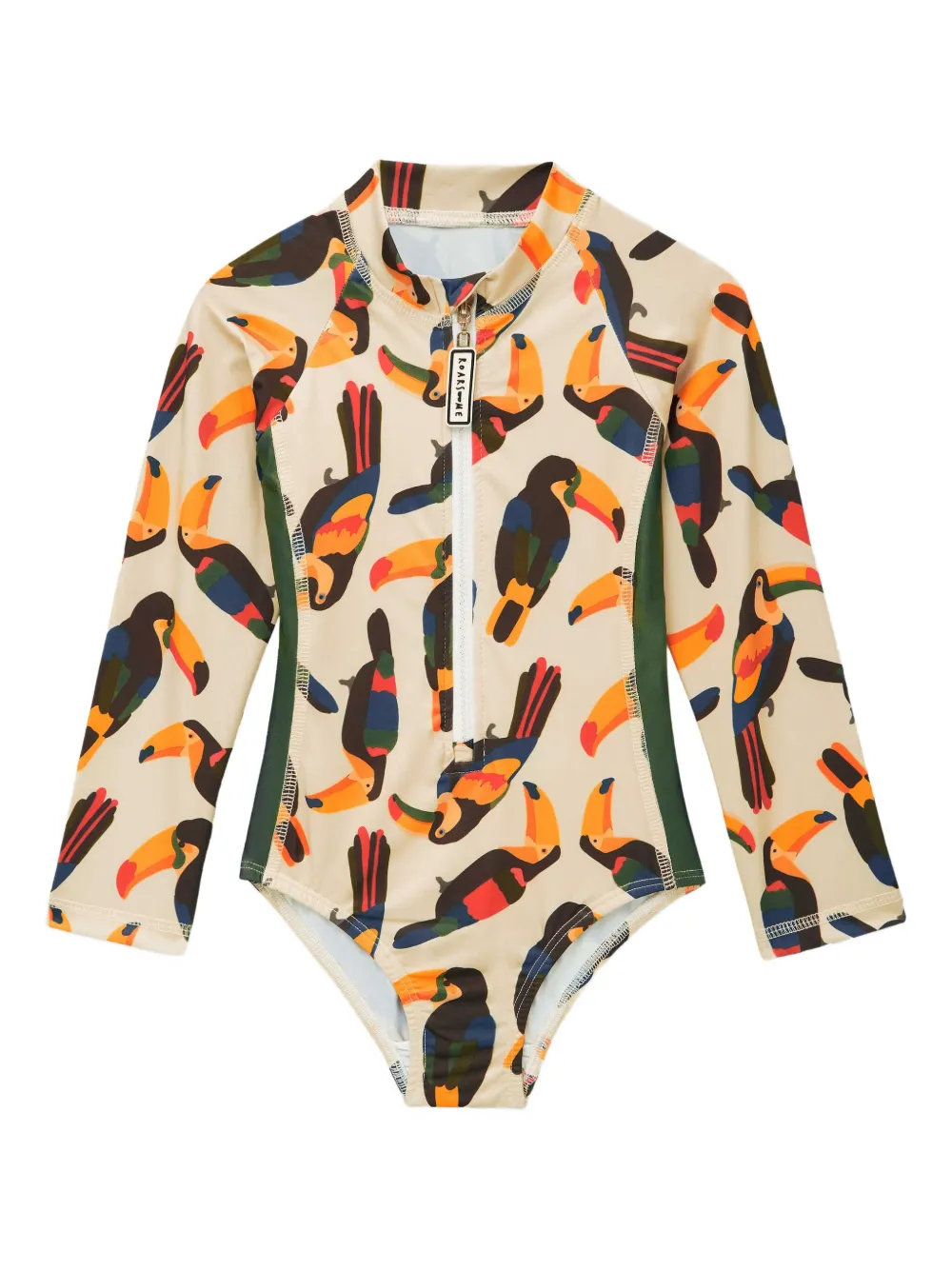 Roarsome graphic-print float suit | Neutrals | Image 1