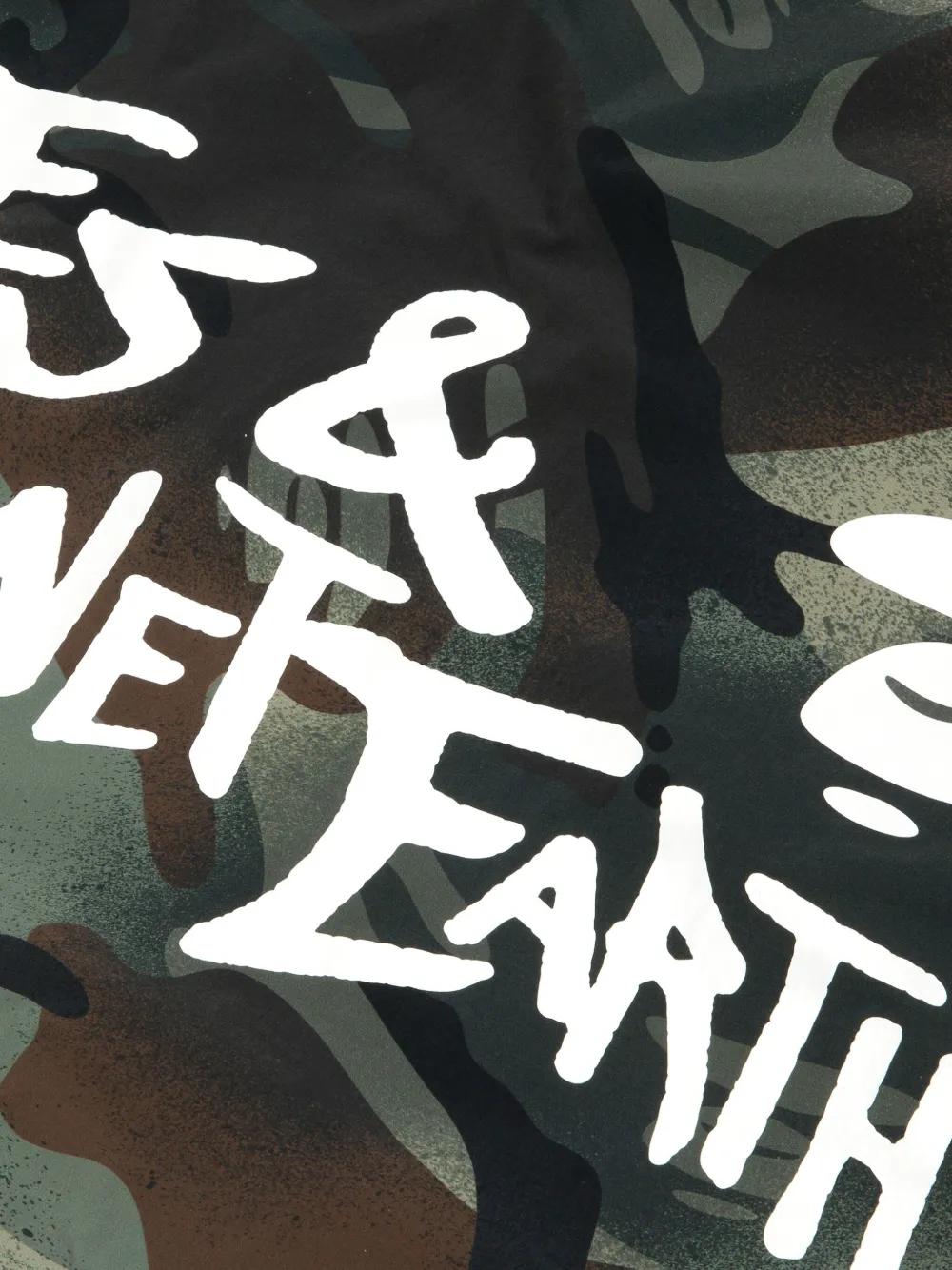 AAPE BY *A BATHING APE Jack met camouflageprint Groen
