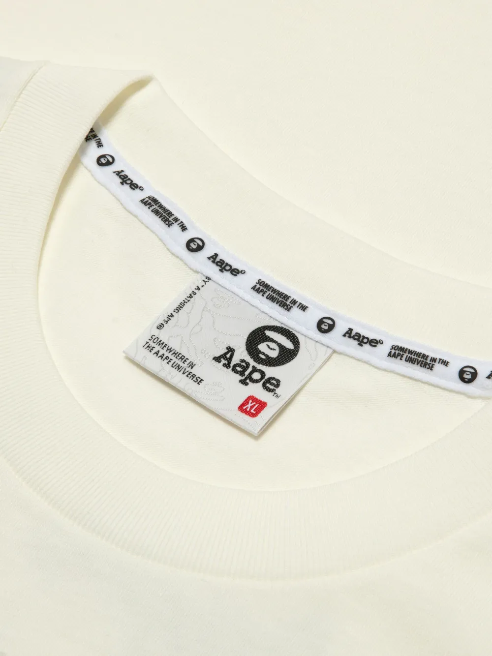 AAPE BY *A BATHING APE Katoenen T-shirt Wit