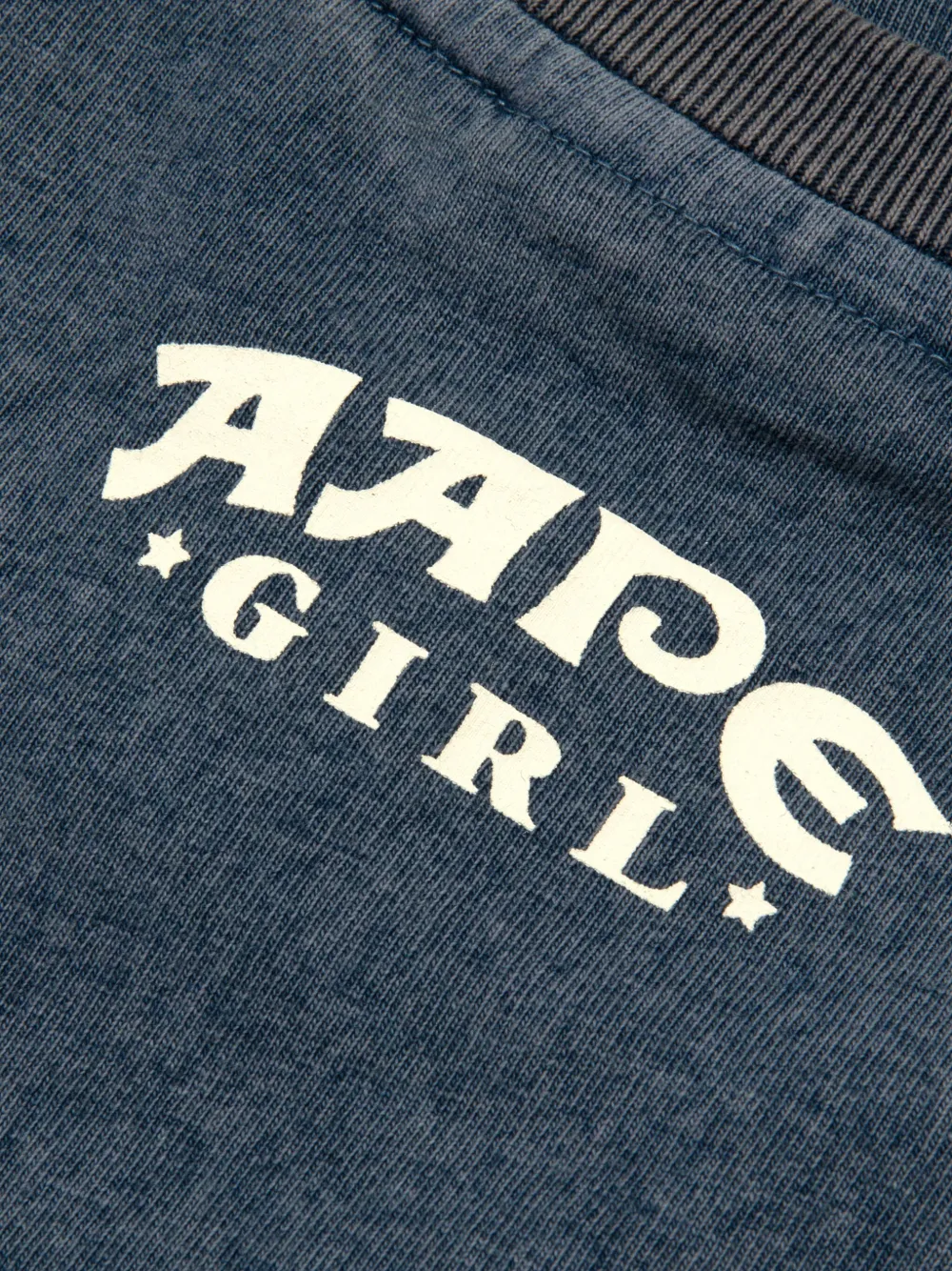 AAPE BY *A BATHING APE T-shirt met logoprint Blauw