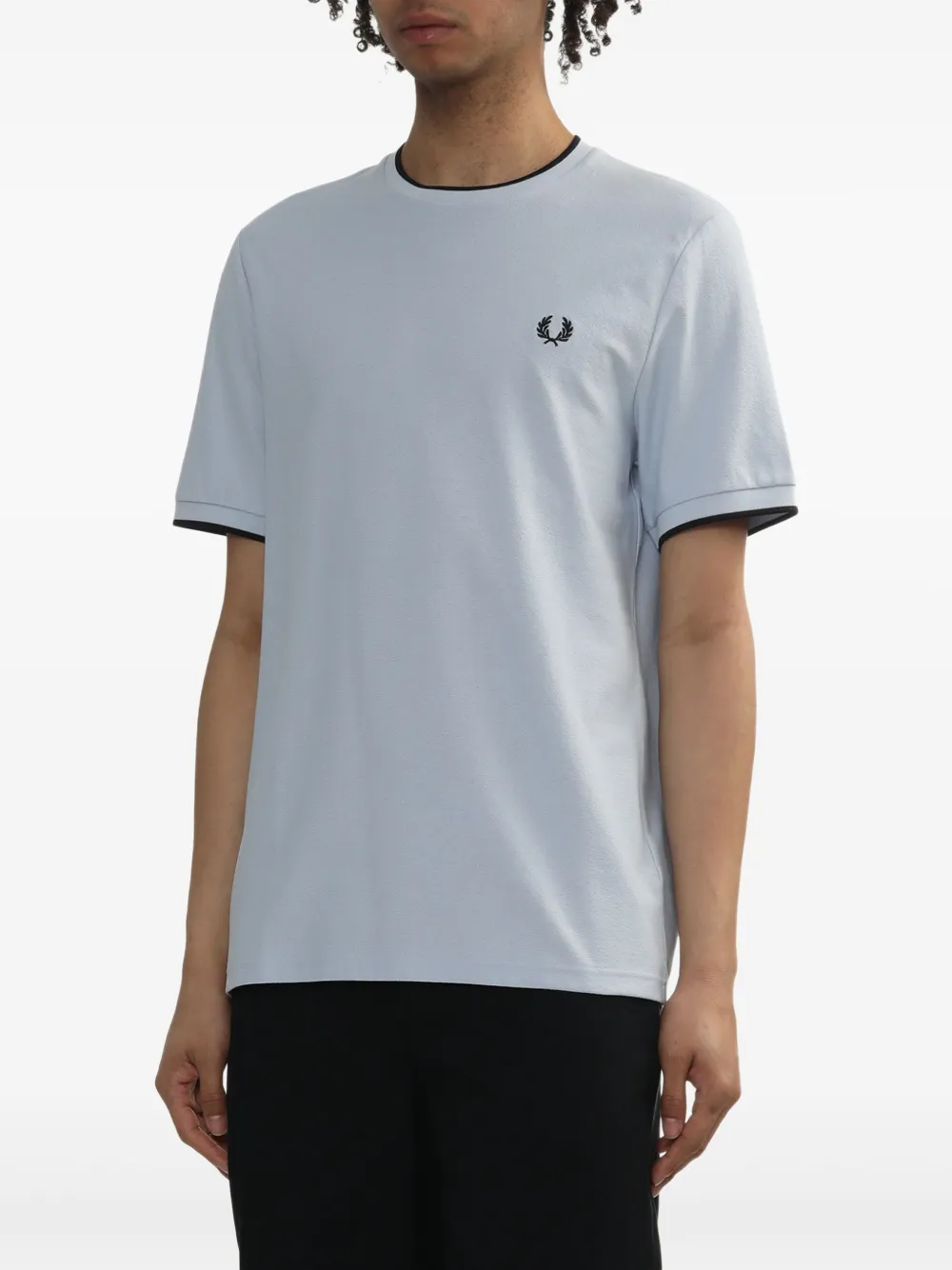 Fred Perry Katoenen T-shirt Blauw