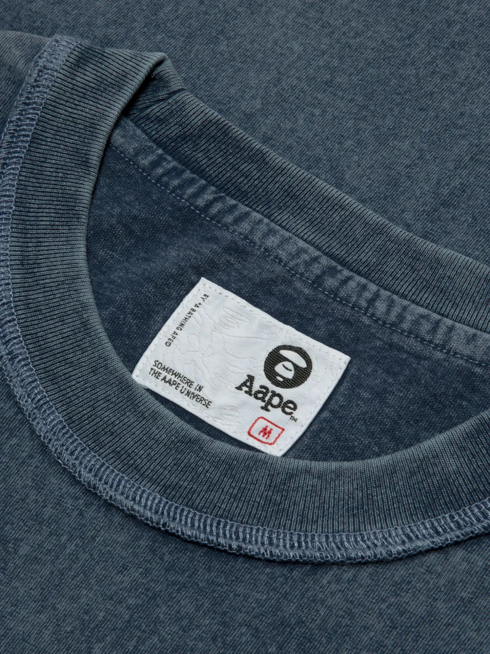 AAPE BY *A BATHING APE T-shirt met logopatch Blauw