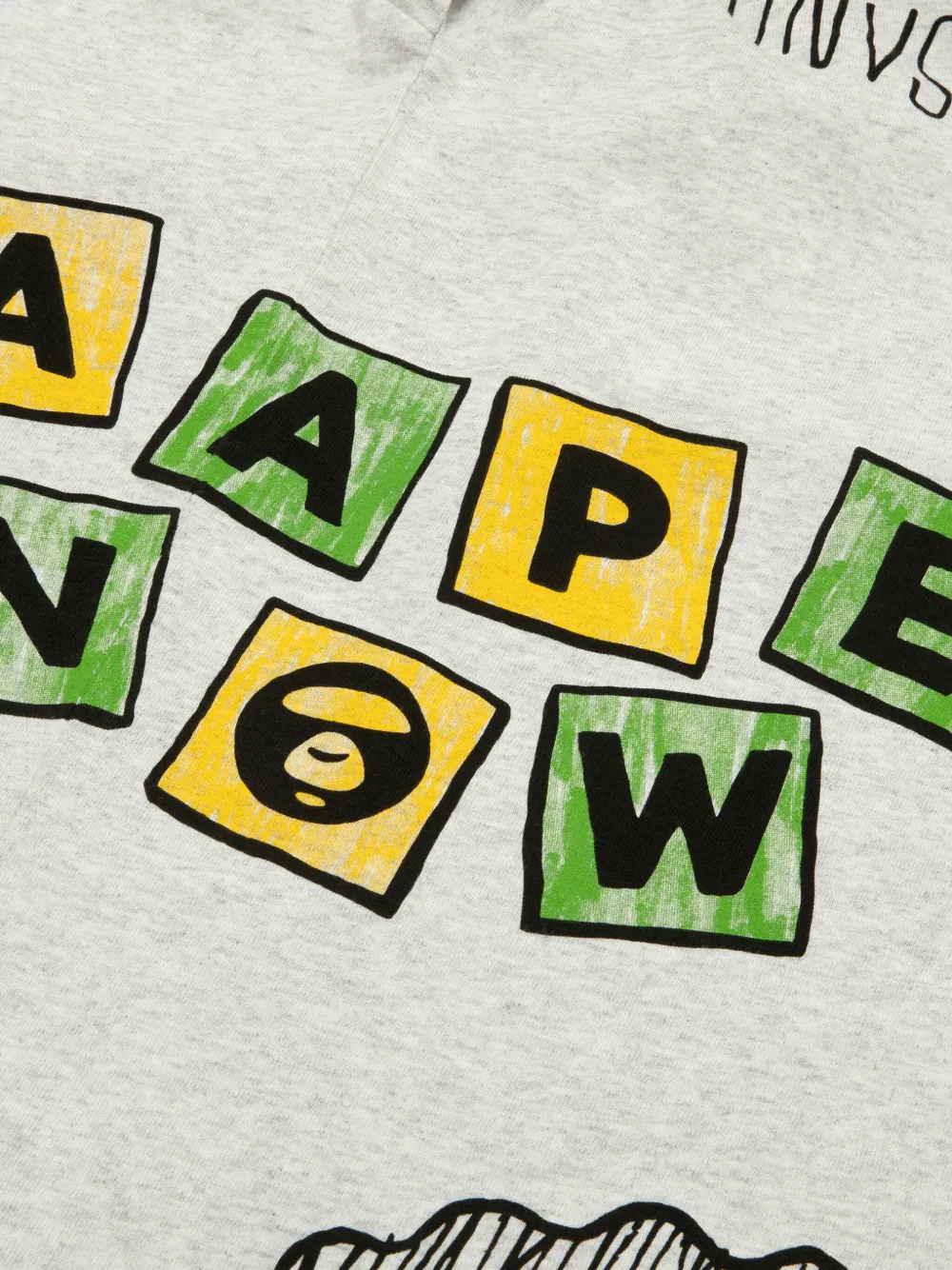 AAPE BY *A BATHING APE Katoenen T-shirt Grijs