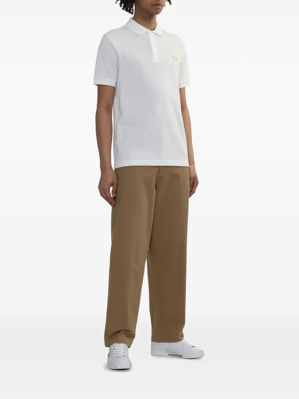fredperry Fred Perry Katoenen poloshirt - Wit