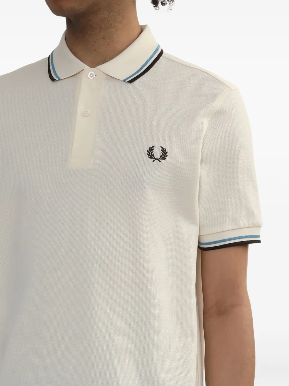 Fred Perry Katoenen poloshirt Beige