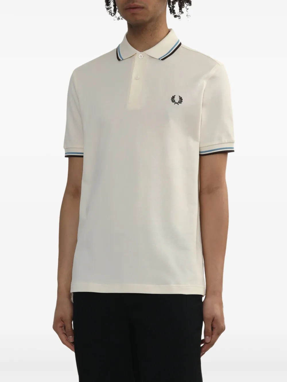 Fred Perry Katoenen poloshirt Beige