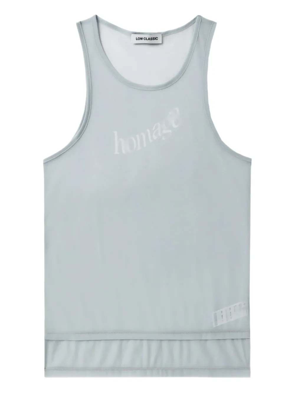 Low Classic Homage プリント トップ - ブルー Low Classic Homage プリント トップ - ブルー
