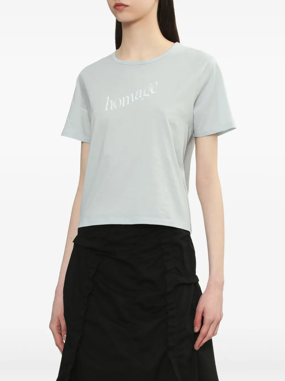 Low Classic "homage" Printed T-shirt In Blue