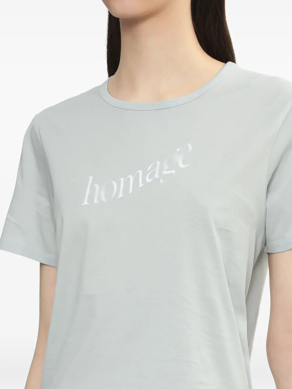 Low Classic "homage" Printed T-shirt In Blue