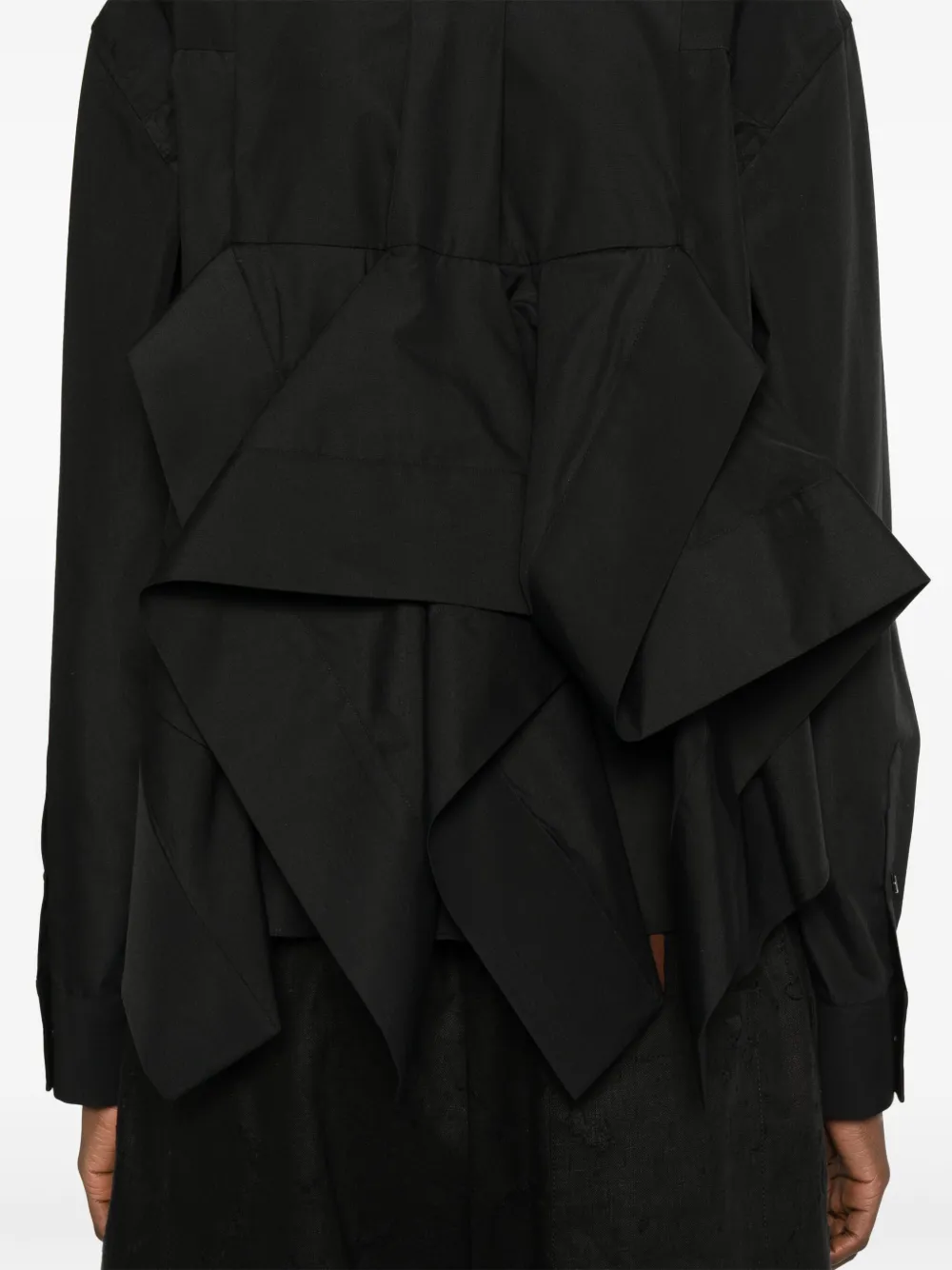 sacai Blouse met vlak Zwart