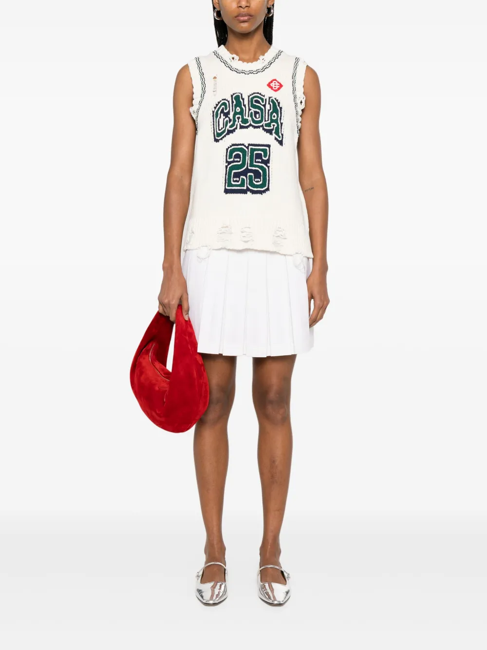 intarsia baseball vest