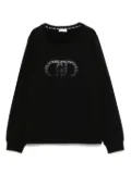 LIU JO crystal-embellished sweatshirt - Black