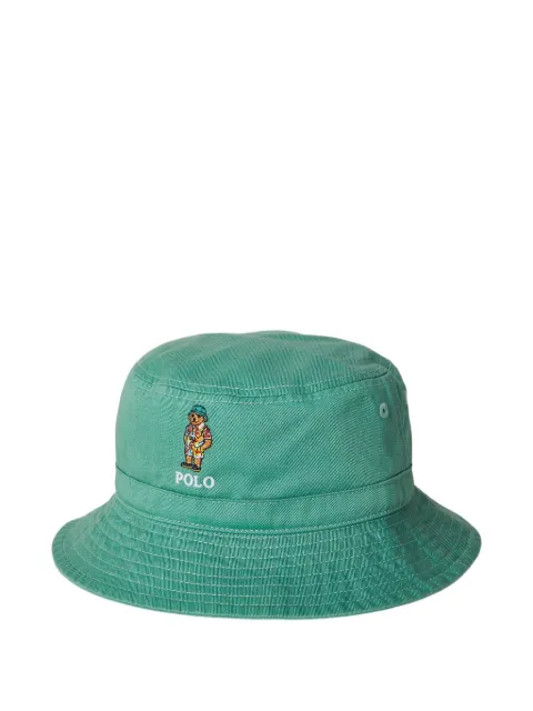 POLO RALPH LAUREN KIDS Polo Bear-embroidered bucket hat