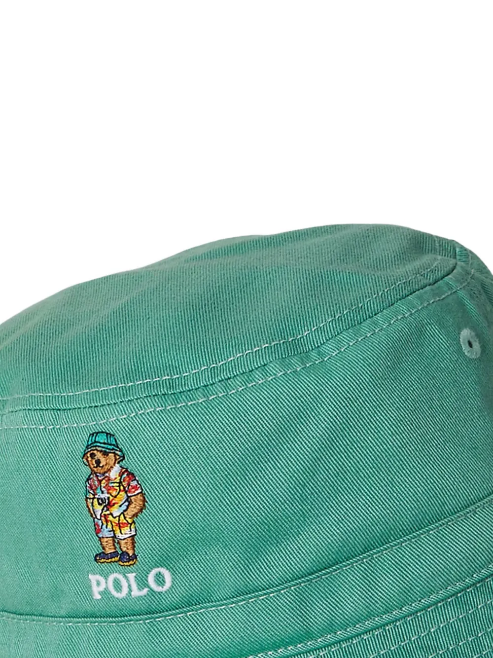 POLO RALPH LAUREN KIDS Vissershoed met geborduurd logo Groen