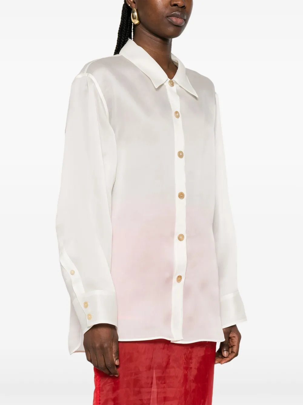 KHAITE Herschel blouse Beige