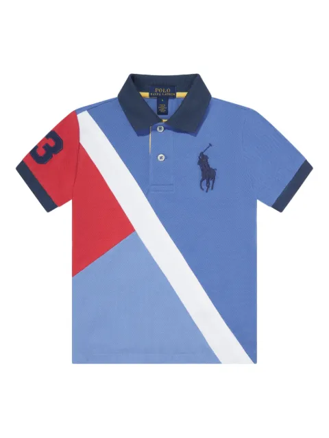POLO RALPH LAUREN KIDS قميص بولو متباين الألوان