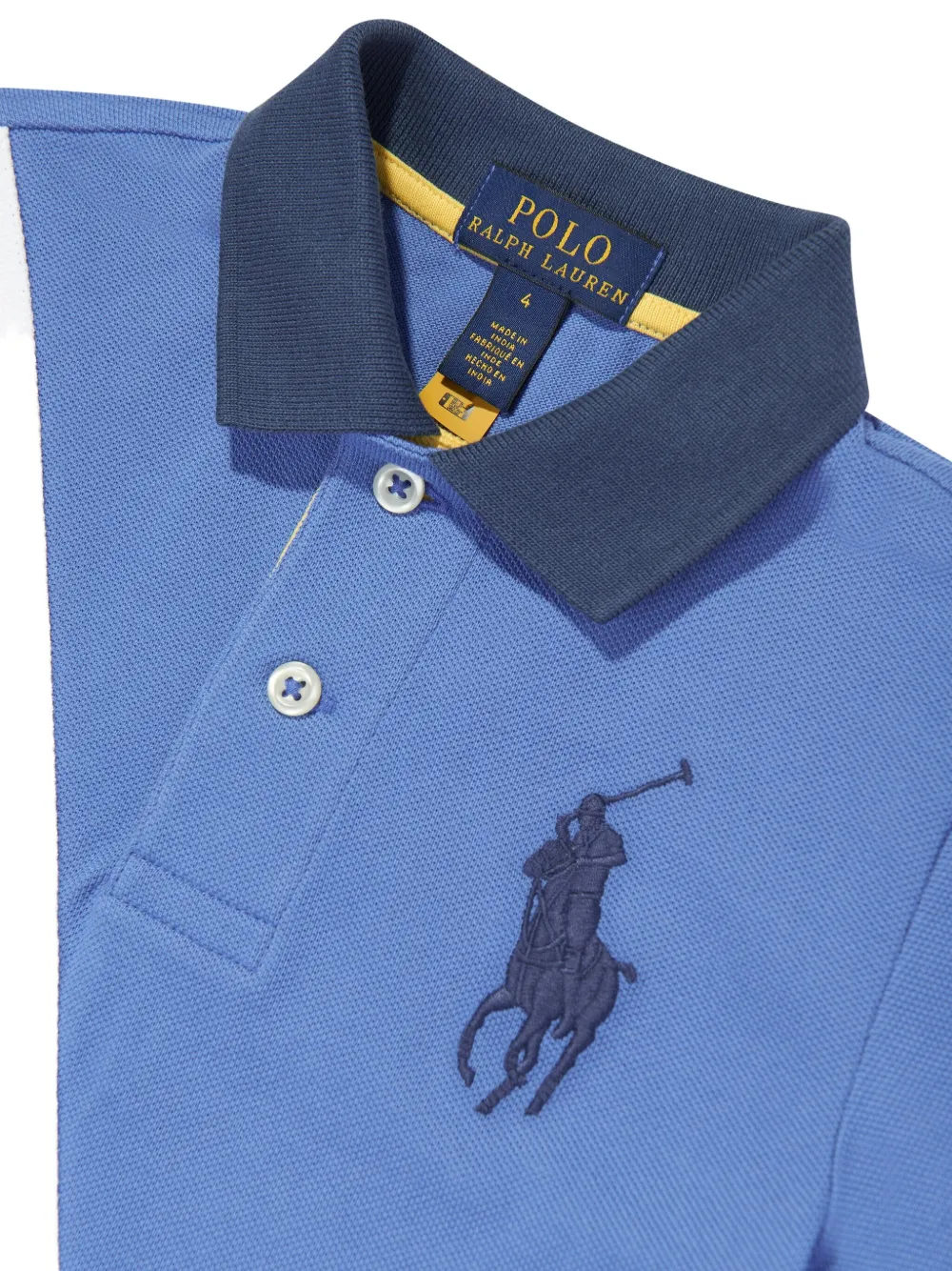POLO RALPH LAUREN KIDS Poloshirt met colourblocking Blauw