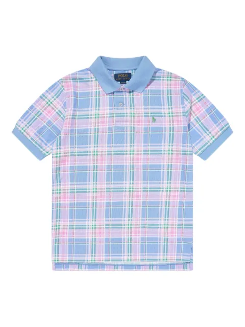 POLO RALPH LAUREN KIDS plaid-check polo shirt
