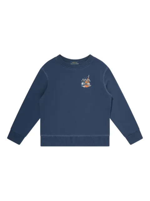 POLO RALPH LAUREN KIDS graphic-print sweatshirt
