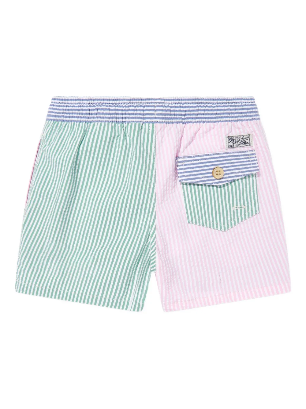 POLO RALPH LAUREN KIDS Gestreepte shorts met zak Roze