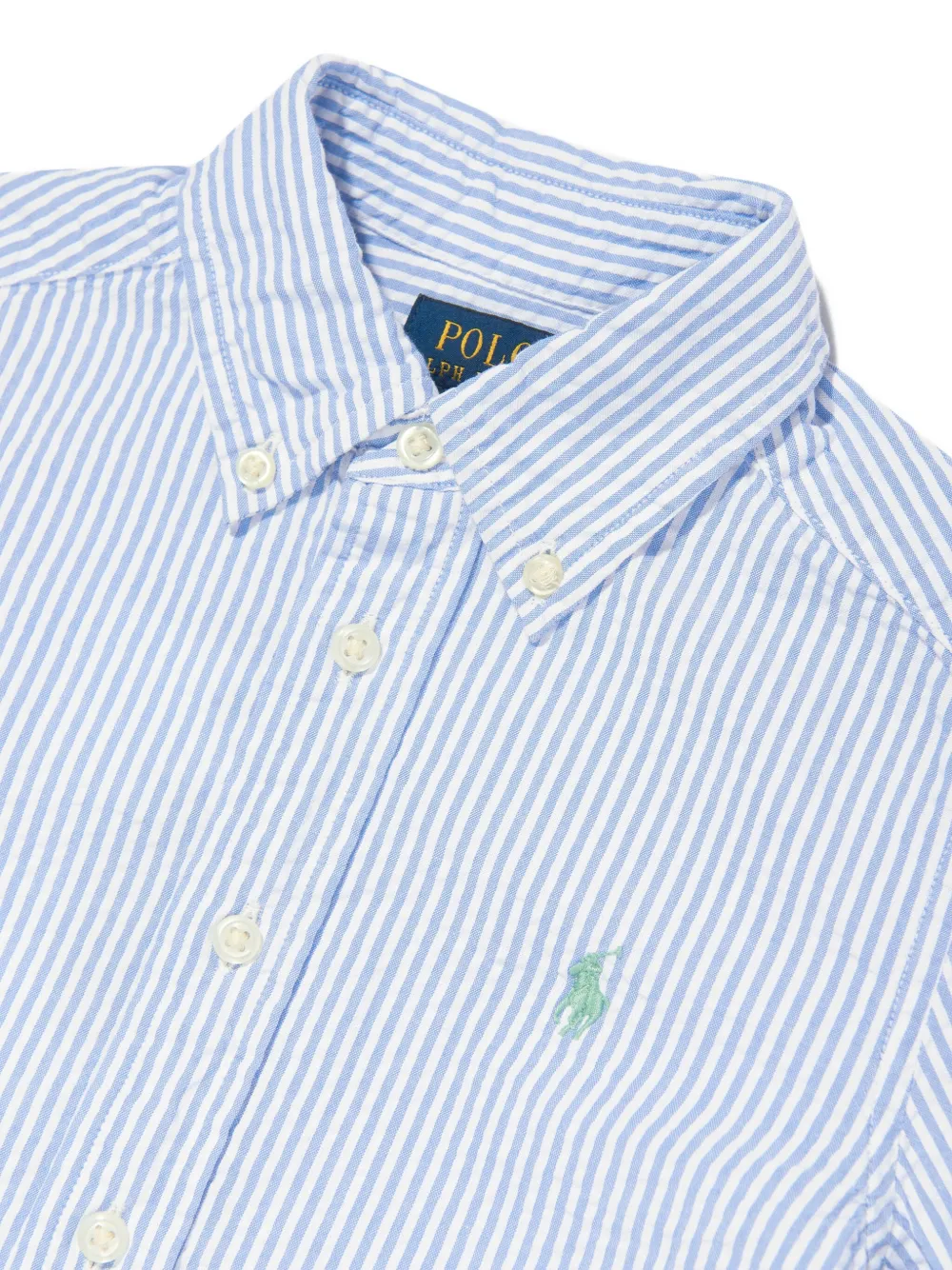 POLO RALPH LAUREN KIDS Gestreept shirt met knopen Blauw