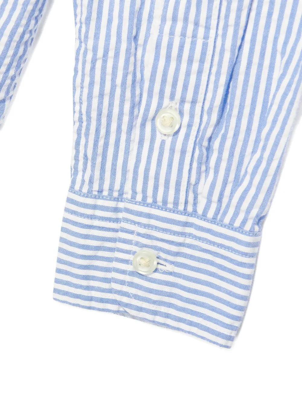 POLO RALPH LAUREN KIDS Gestreept shirt met knopen Blauw