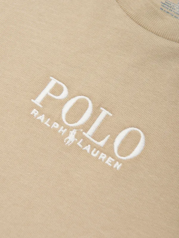 ruffle-trimmed cotton dress