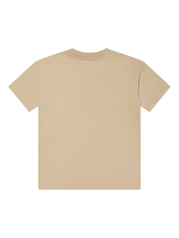 ruffle-trimmed cotton dress