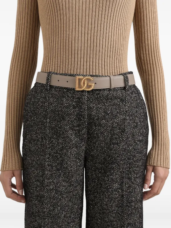 Dolce & Gabbana ロゴバックル ベルト | ニュートラル | FARFETCH JP