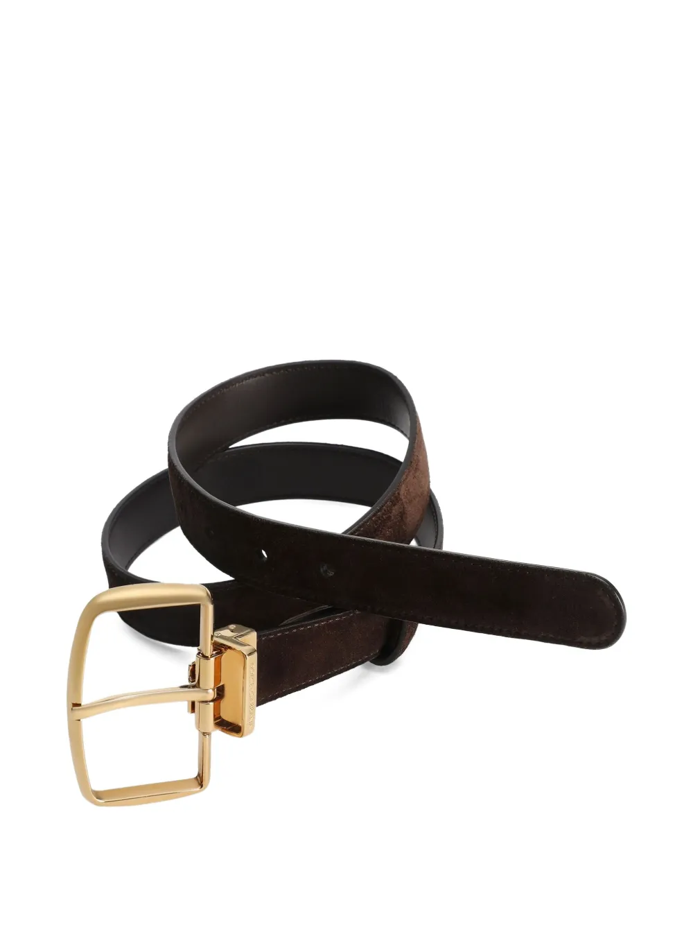 Dolce & Gabbana Suède gespriem - Bruin