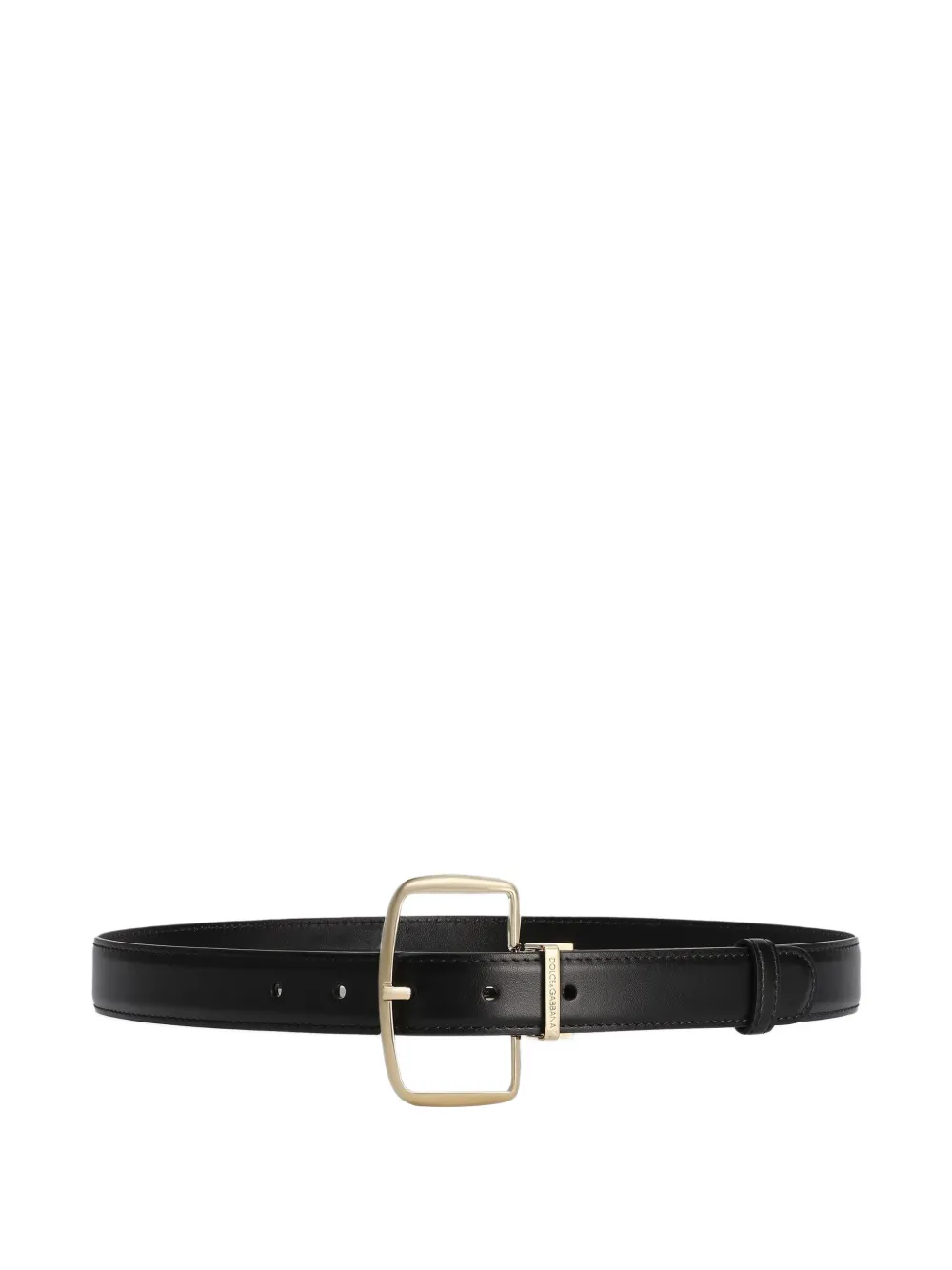 Dolce & Gabbana Leren gespriem Zwart