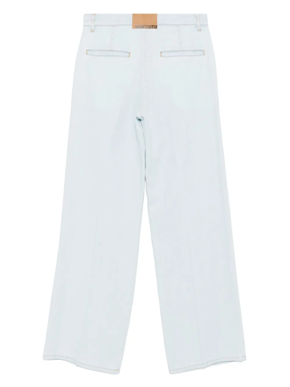 Shop Semicouture Felipa Trousers In Blue