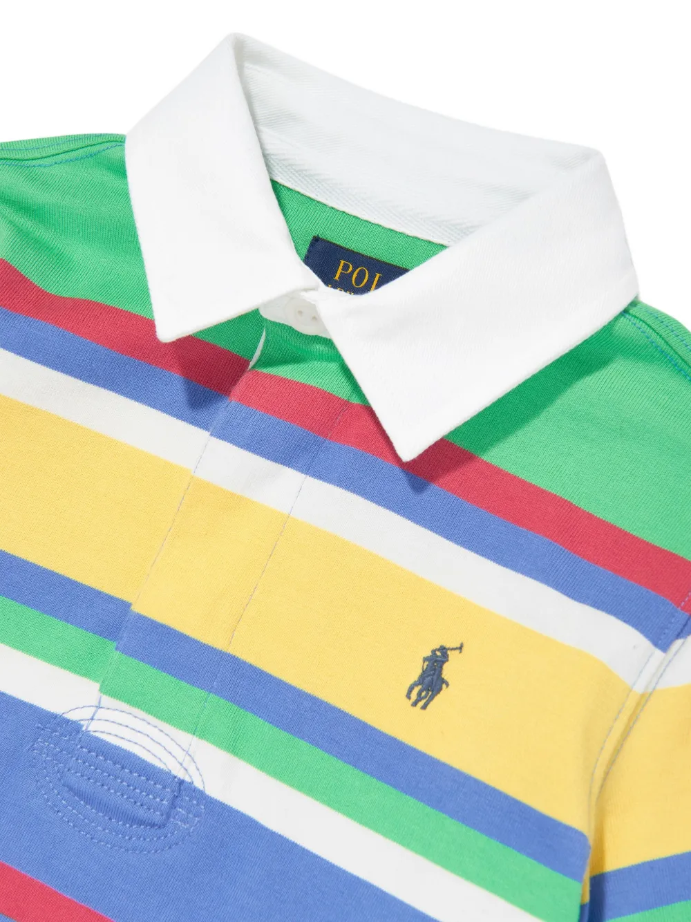 POLO RALPH LAUREN KIDS Gestreept poloshirt Blauw