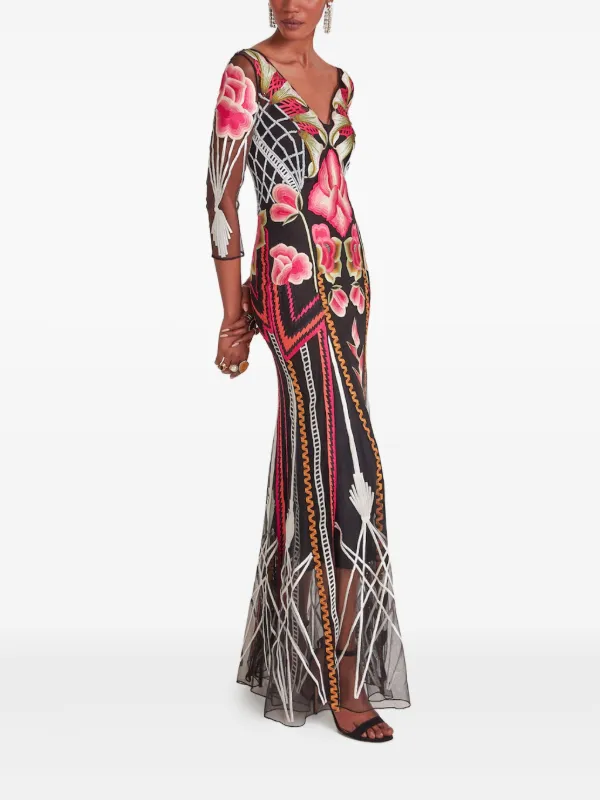 green emerald velvet dress WW51446] Temperley London