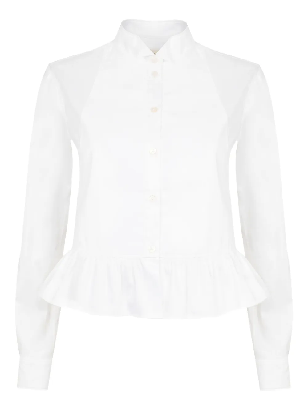Temperley London June ペプラム シャツ - ホワイト Temperley London June ペプラム シャツ - ホワイト