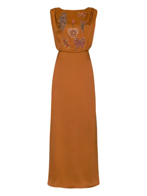 Temperley London Adalina beaded maxi dress
