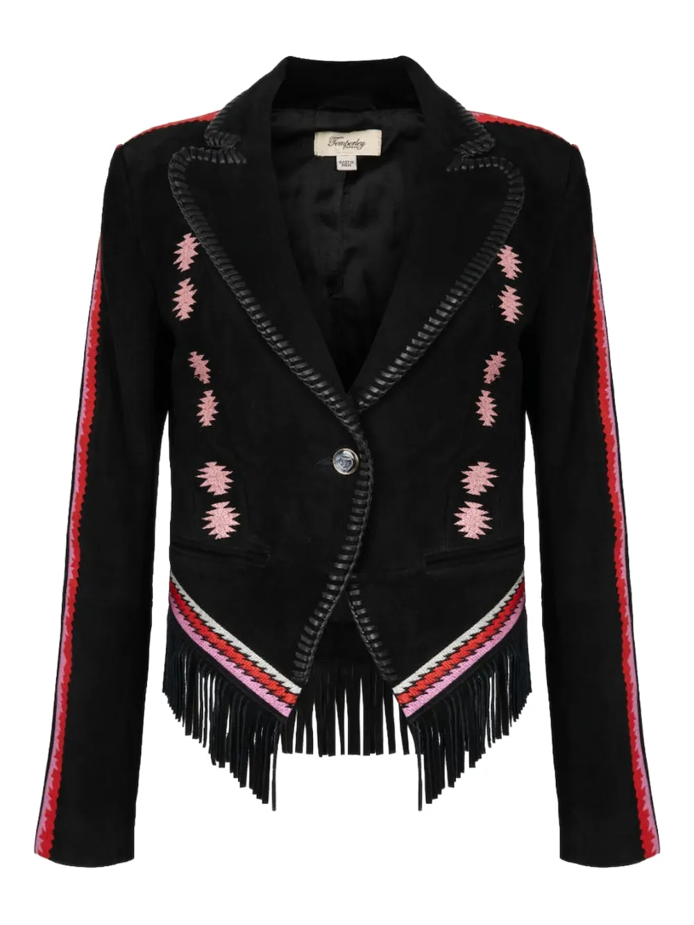 Temperley London Zola スエード ジャケット - ブラック Temperley London Zola スエード ジャケット - ブラック