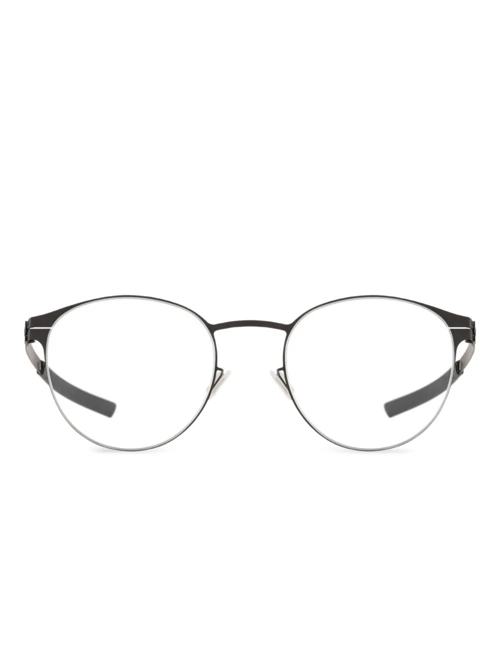 Ic! Berlin round-frame metal glasses | Black | Image 1