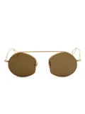 Ahlem round-frame sunglasses - Gold
