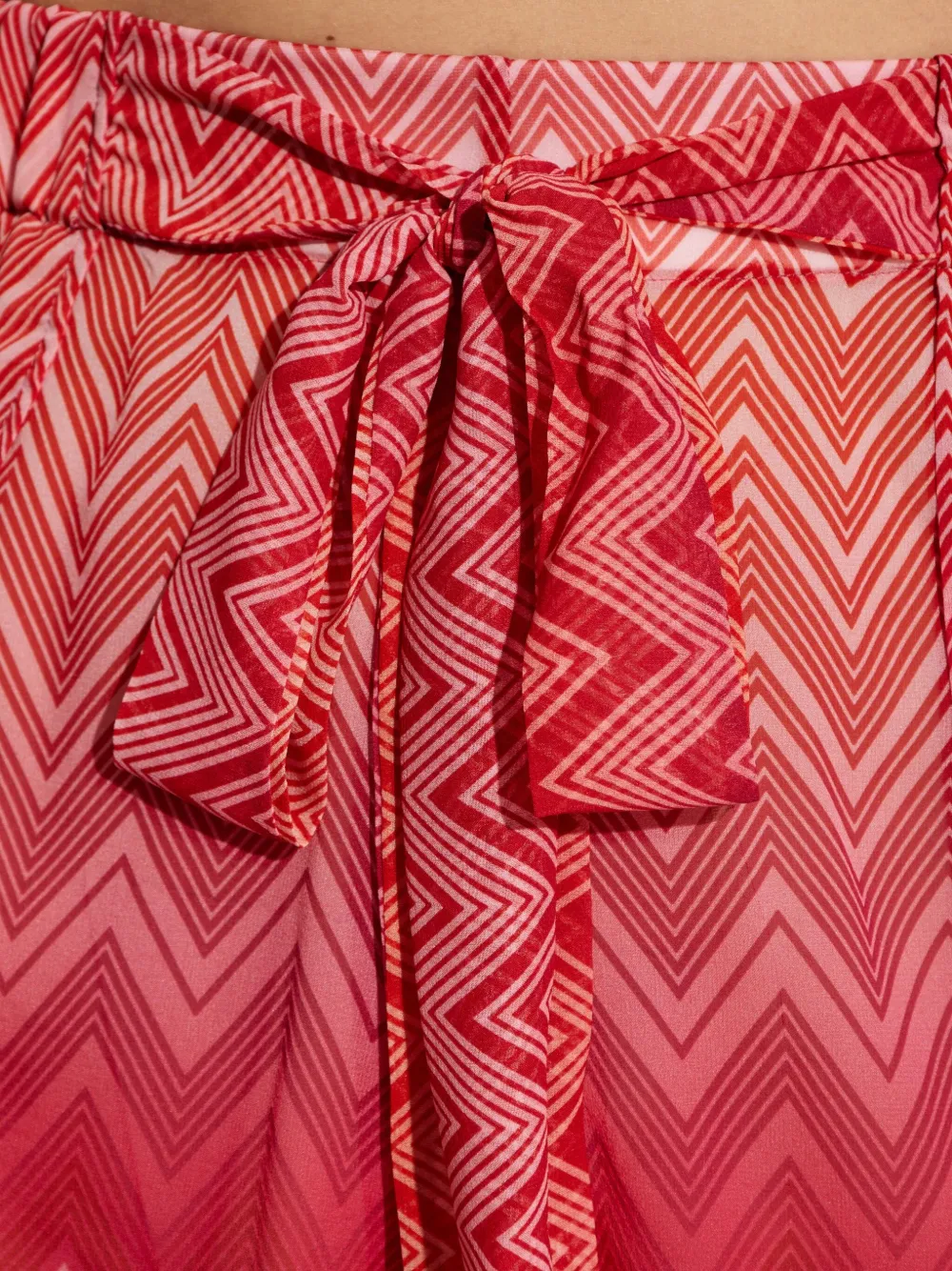Missoni Shorts met zigzag-patroon Rood